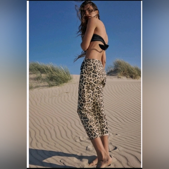 Zara Leopard Print Midi Skirt - Picture 4 of 8
